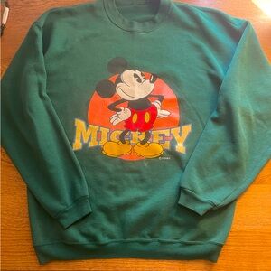 Vintage Mickey Mouse sweatshirt green